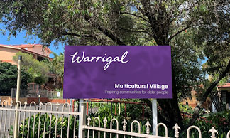 Warrigal Multicultural Village sign
