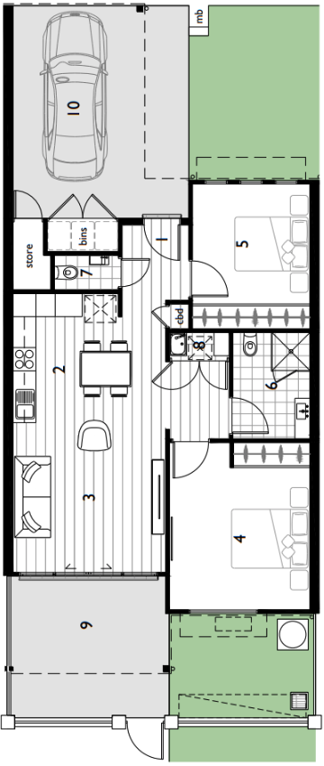 Floor Plan 1 Lake South