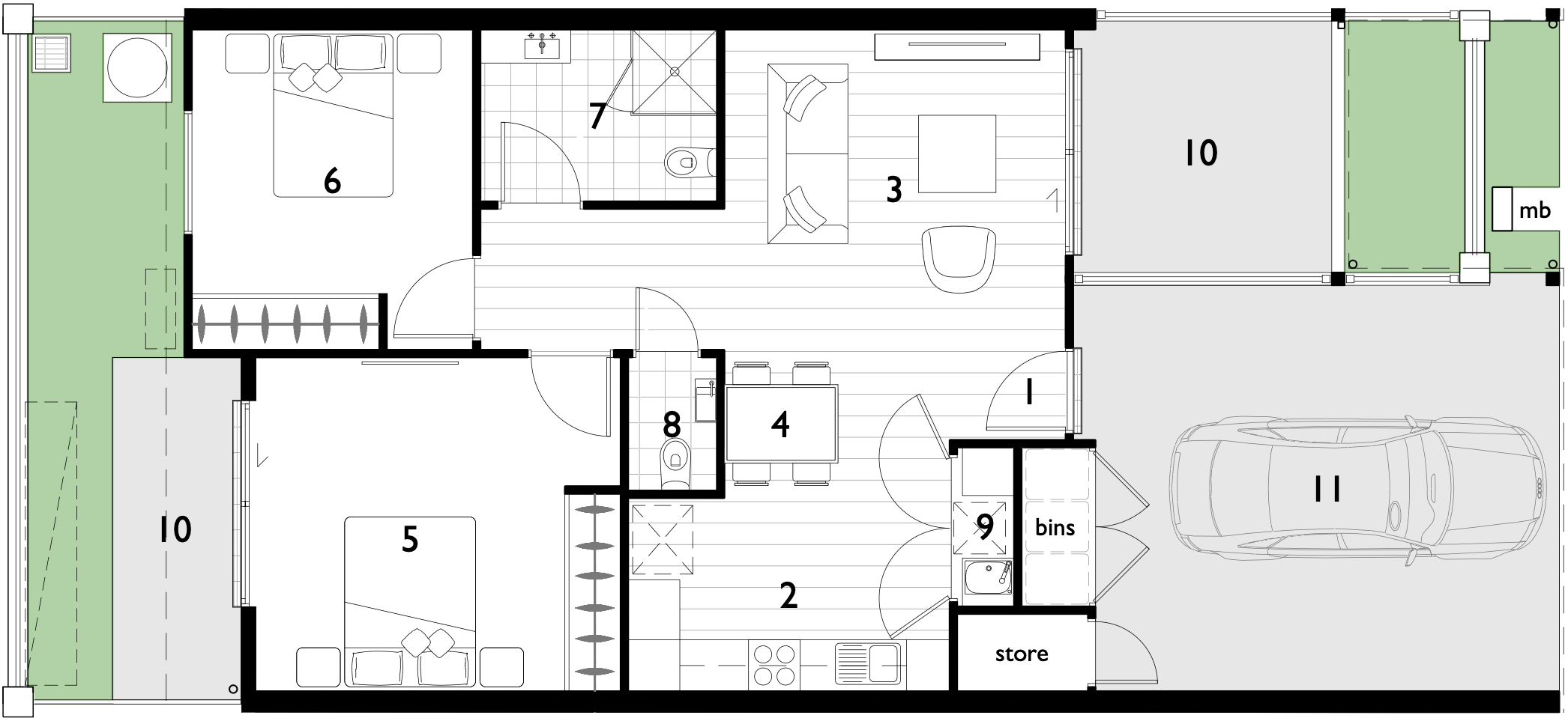 Floor Plan 1 Lake South